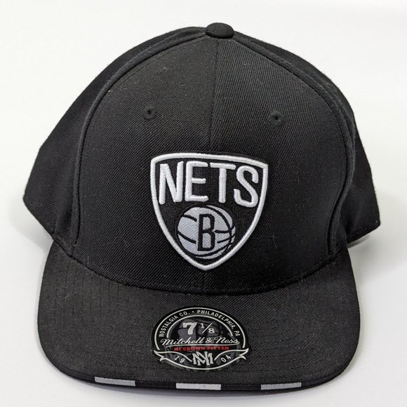 Brooklyn Nets NBA Basketball Fitted Mitchell & Ness Baseball Hat - Picture 1 of 6
